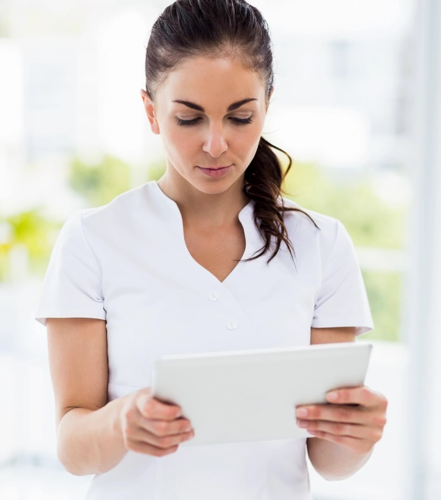 Dermapuritys modern reception area with warm lighting and branding