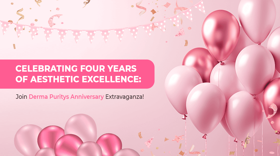 Anti-aging treatments demonstration showing a woman's face with circular callouts highlighting different skin areas