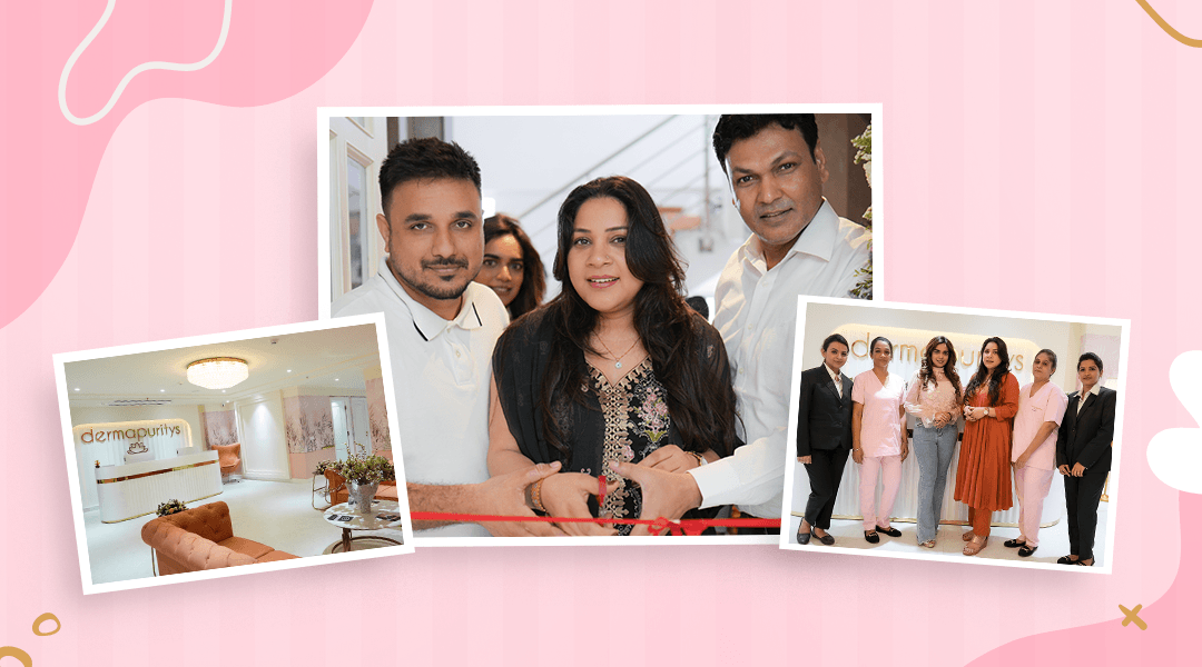 Anti-aging treatments demonstration showing a woman's face with circular callouts highlighting different skin areas