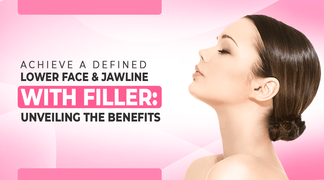 Anti-aging treatments demonstration showing a woman's face with circular callouts highlighting different skin areas