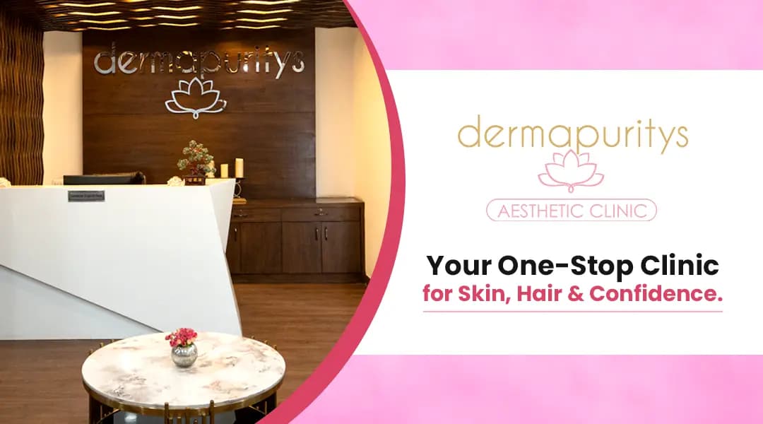 Anti-aging treatments demonstration showing a woman's face with circular callouts highlighting different skin areas