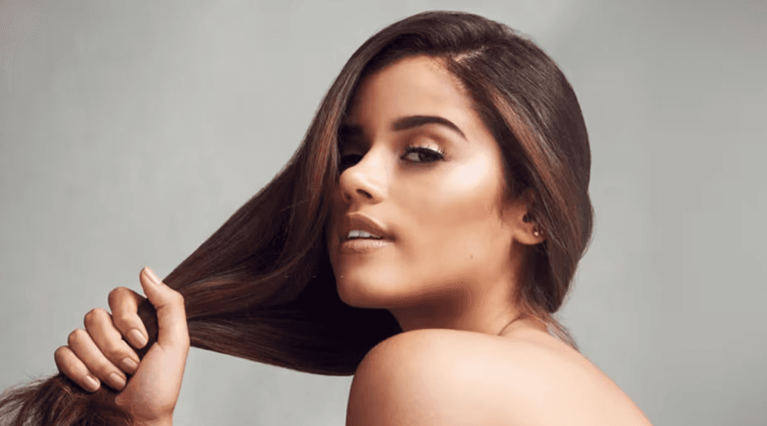 Anti-aging treatments demonstration showing a woman's face with circular callouts highlighting different skin areas