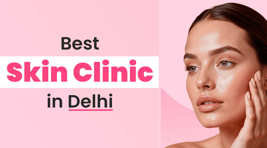 Anti-aging treatments demonstration showing a woman's face with circular callouts highlighting different skin areas