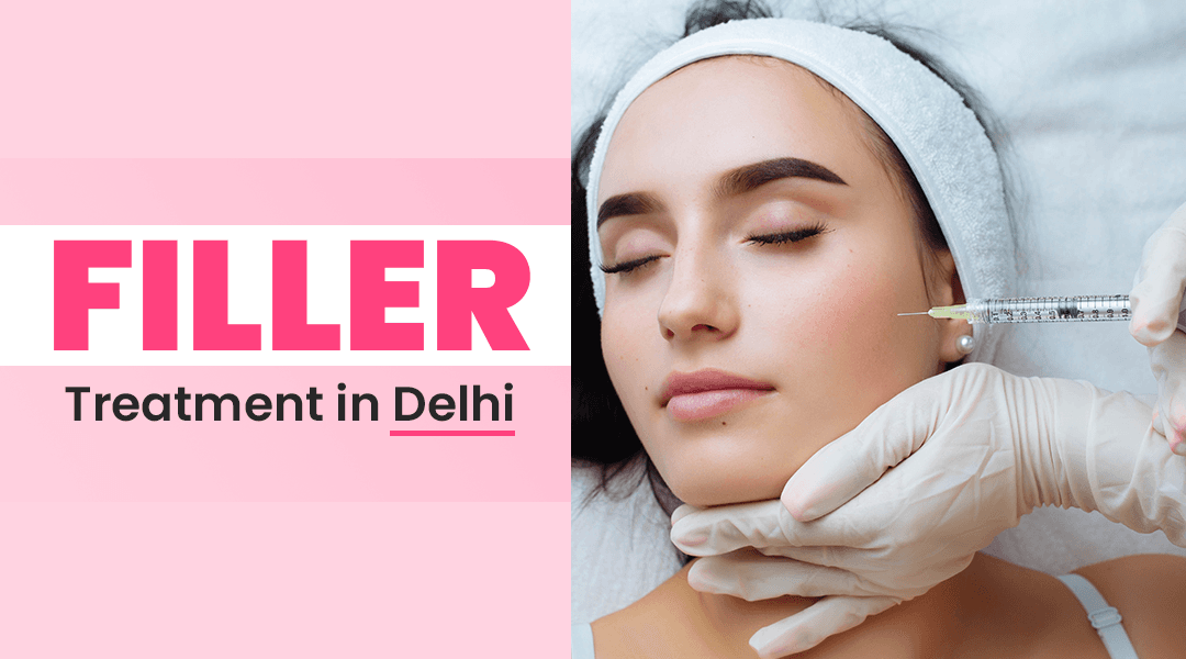 Anti-aging treatments demonstration showing a woman's face with circular callouts highlighting different skin areas