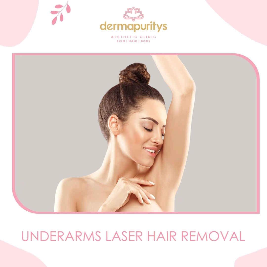 Underarm Laser Hair Removal - Laser Hair Reduction at Dermapuritys