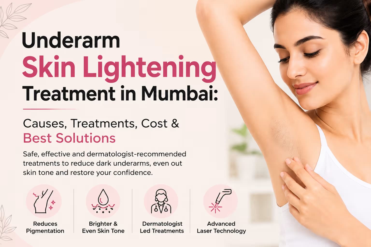 Underarm Skin Lightening Treatment in Mumbai: Causes, Treatments, Cost & Best Solutions
