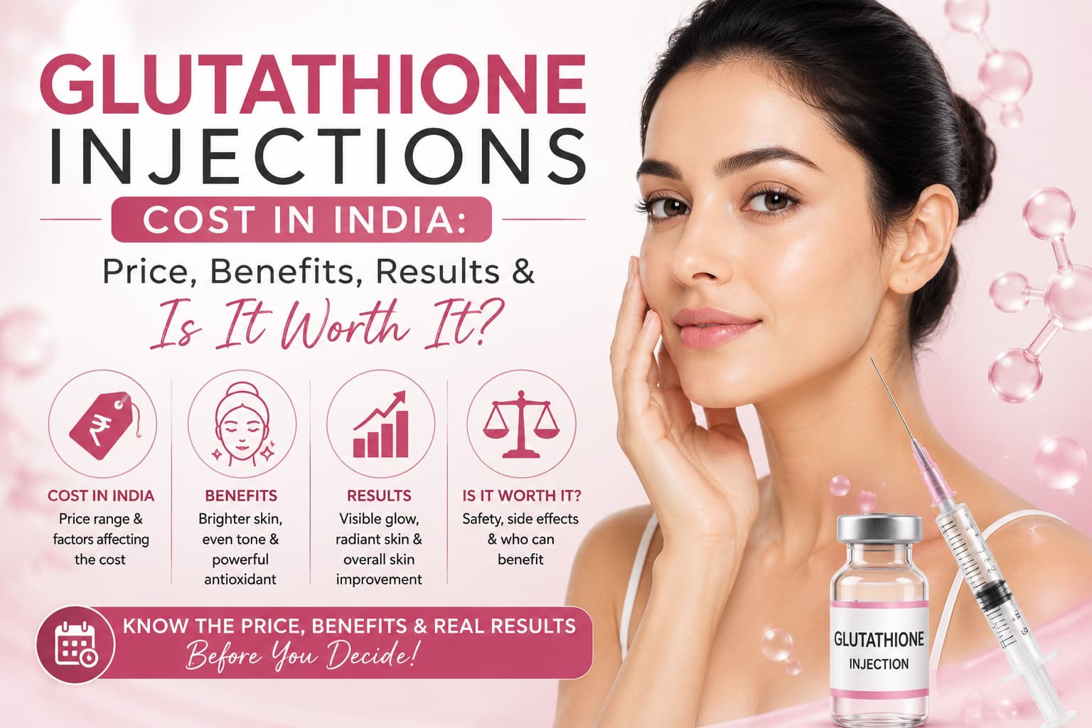 Glutathione Injections Cost in India: Price, Benefits, Results & Is It Worth It?